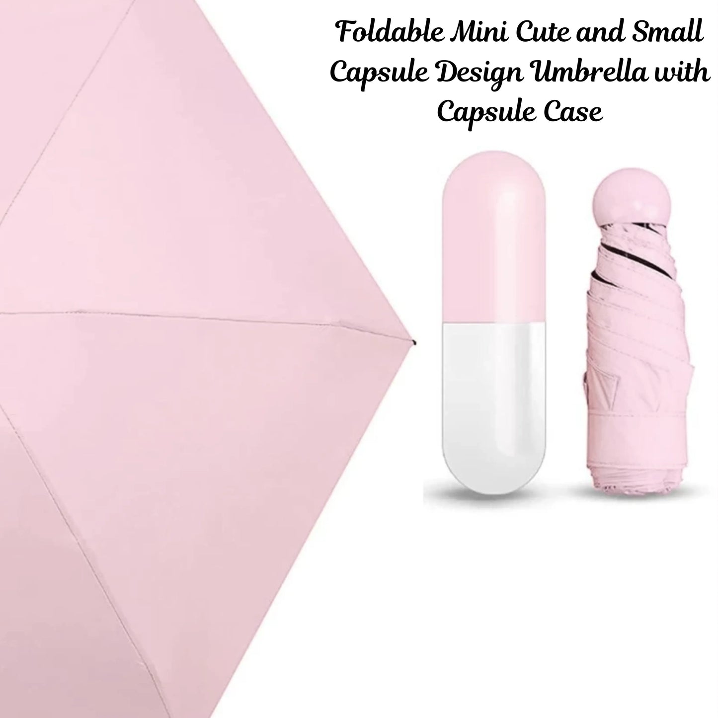 Capsule Umbrella Lightweight Weatherproof UV Protection