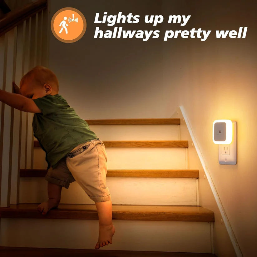 Smart Motion Sensor LED Light | Automatic On/Off Night Lamp | Dim Light Sensor