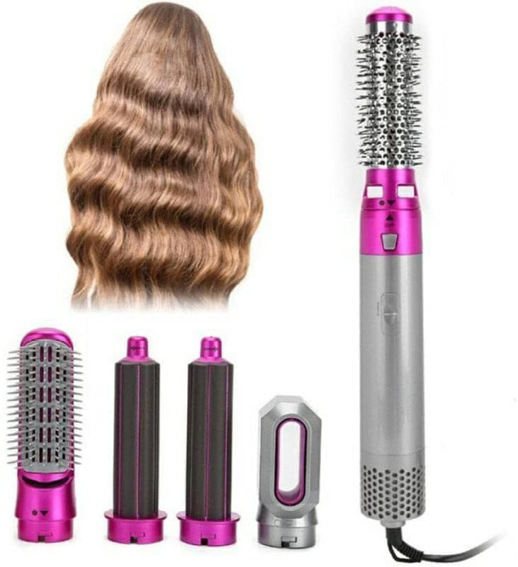 5 IN 1 Hair Styler Dryer Comb and Styling Tool for Curly Hair, Straightening, Curling, Drying, Combing,