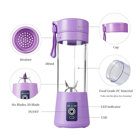 PortableBlender USB Rechargeable Mini JuicerBlender Electric Juicer