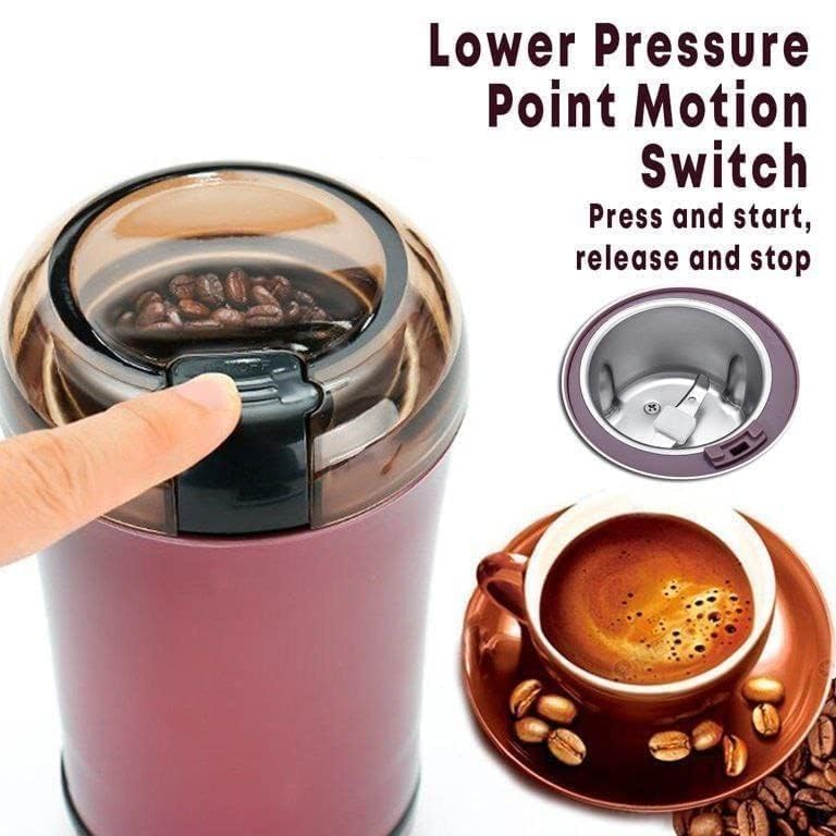 Electric Coffee and Spice Grinder, Multi-Purpose Bean Mill, Purple