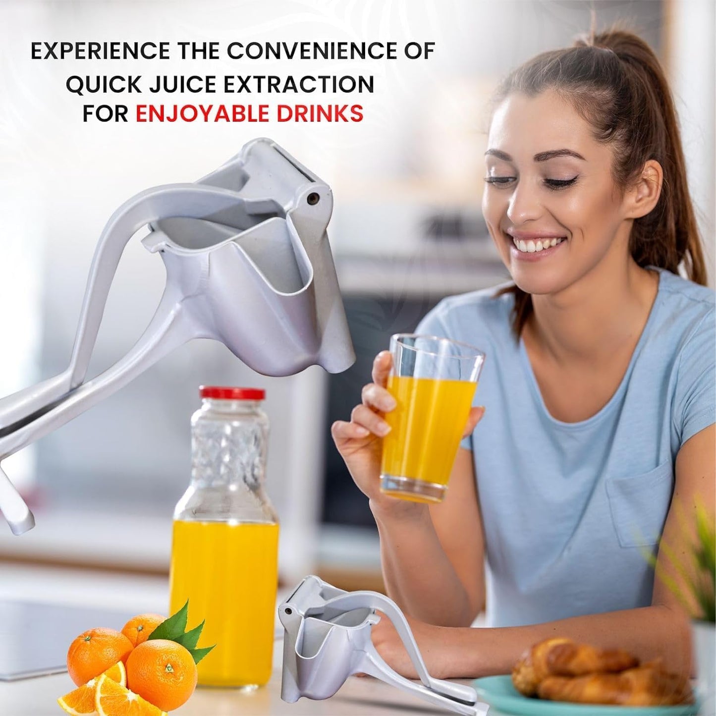Manual Aluminum Hand Press Juicer