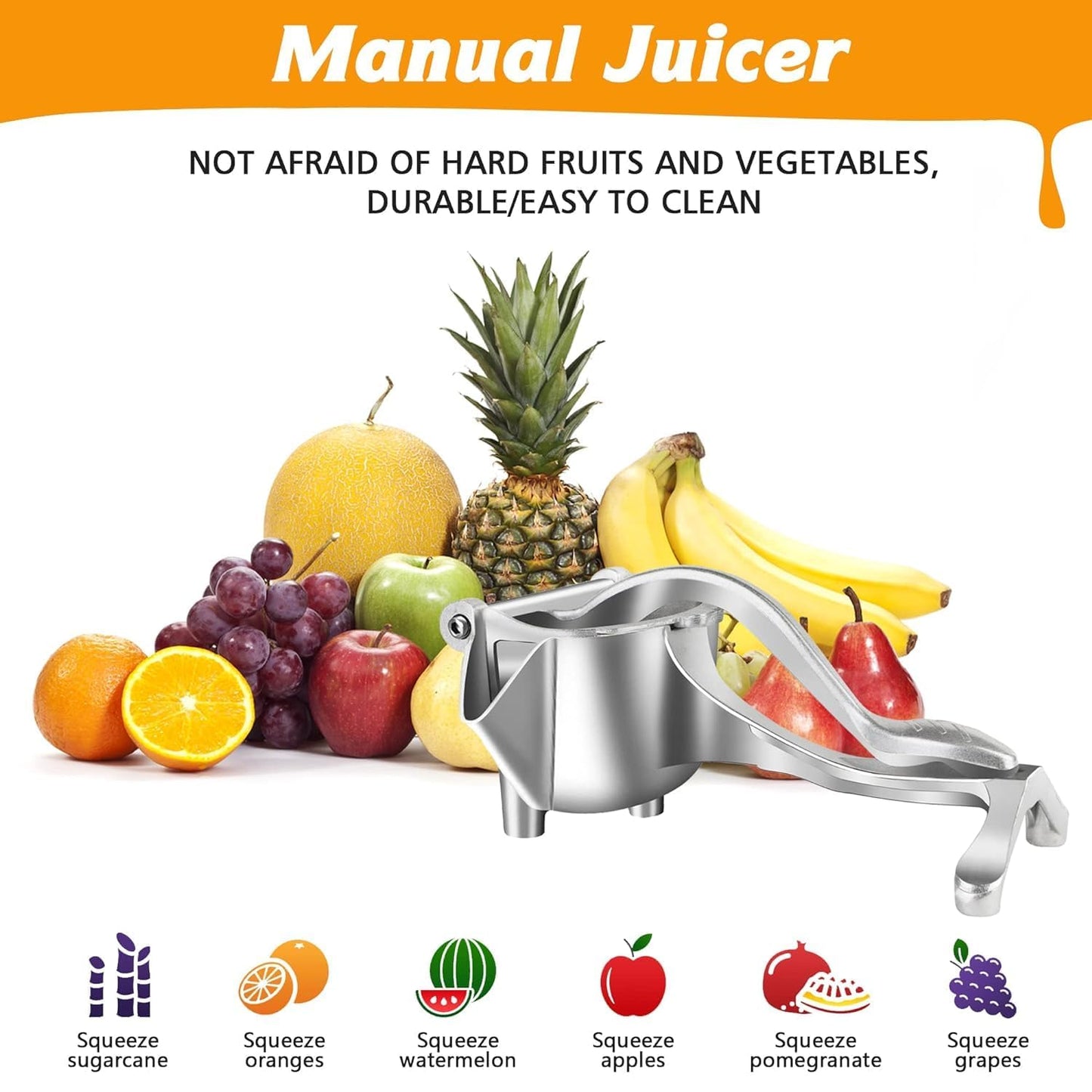 Manual Aluminum Hand Press Juicer