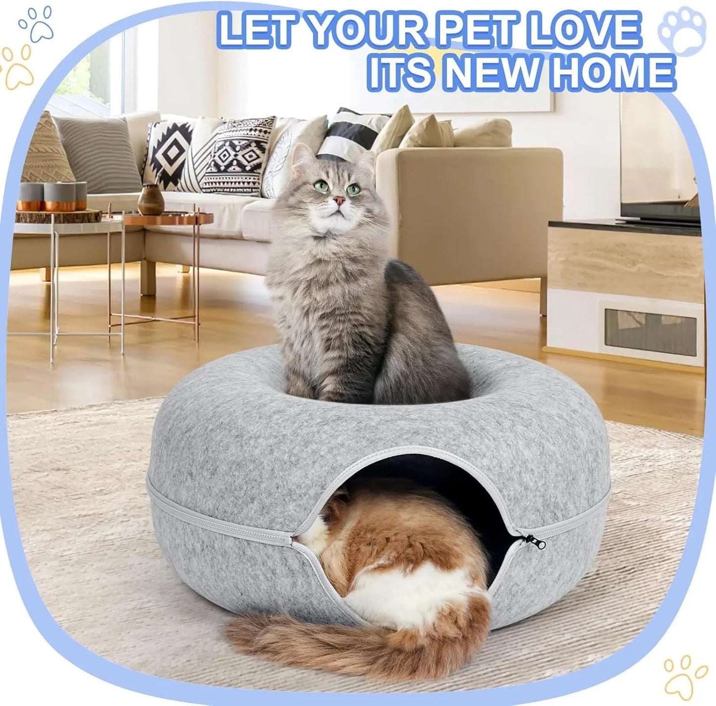 Cat Tunnel Nest (Large Size 60cm) Premium Quality