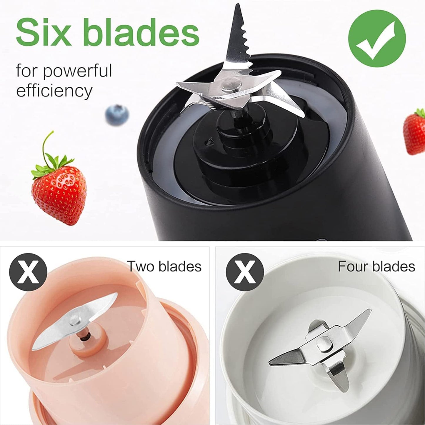 PortableBlender USB Rechargeable Mini JuicerBlender Electric Juicer