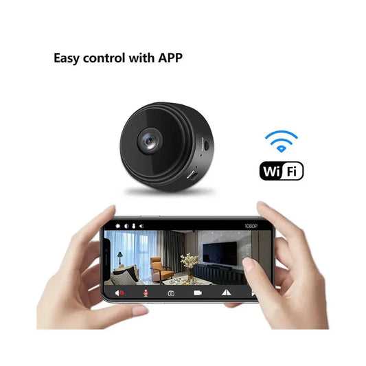 Full HD Wi-Fi Wireless Security Camera 1080p Audio Video Live View Low Light Vision Motion Detection Video Recorder for Home Office. (IP Camera)